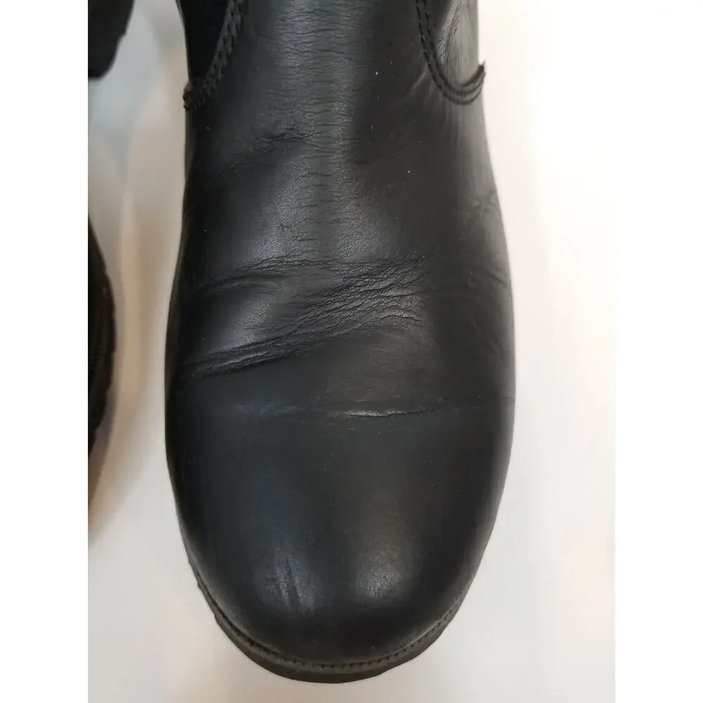 Teva De La Vina Women's Low Leather Waterproof Ankle Boot Side Zip Size 8